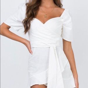 Princess Polly The Kier Mini Dress in White